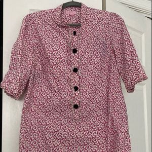 Lilly Pulitzer puff sleeve blouse